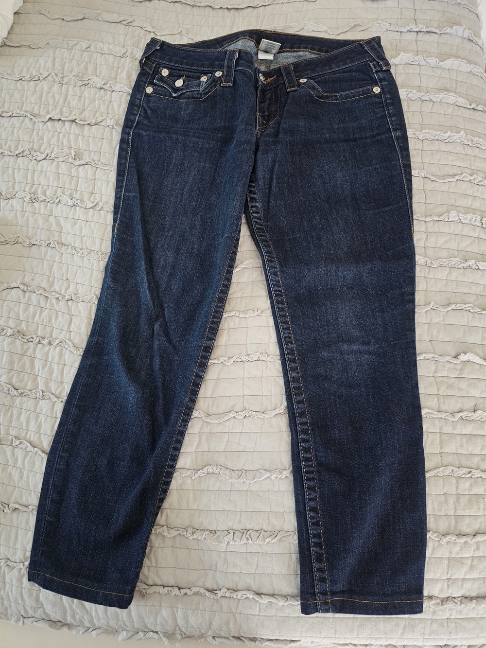 True Religion Dark Indigo Straight-Leg Jeans